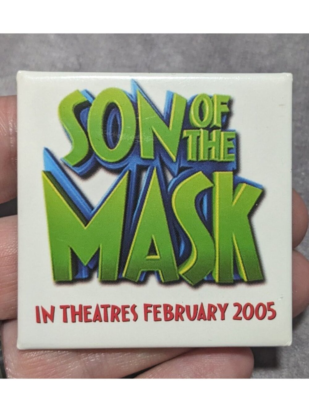 Y2K Movie Promo Vintage 2005 Son of the Mask Pinback Button